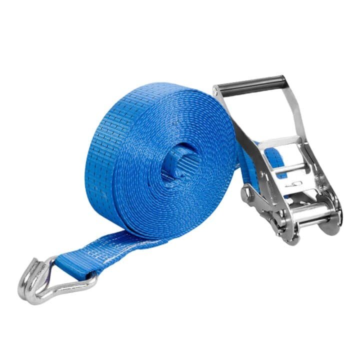 50mm 5TX10M ratchet straps, normal ratchet buckle and double J hook from lashinglift