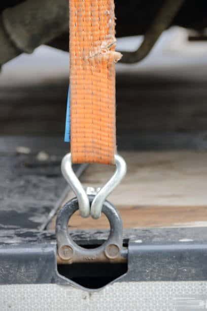 ratchet strap torn webbing